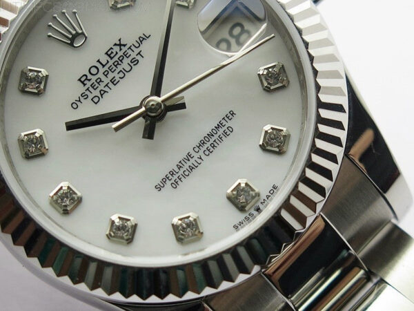 Datejust 31mm 278273 SS BP Best Edition White MOP Crystal Markers Dial on Oyster Bracelet - Image 5