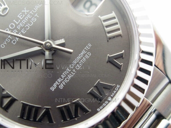 Datejust 31mm 278275 SS BP Best Edition Gray Roman Markers Dial on SS President Bracelet - Image 5