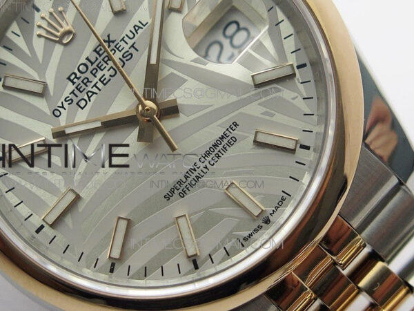 DateJust 36 SS/RG 126201 BP 1:1 Best Edition Silver/Gray Dial on Jubilee Bracelet - Image 5