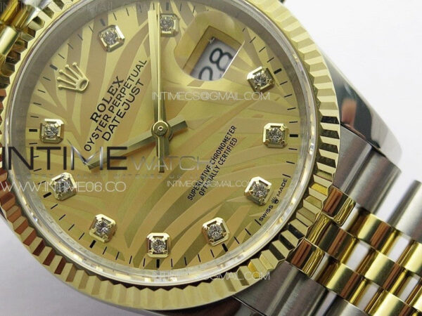 DateJust 36 SS/YG 126234 JDF 1:1 Best Edition New YG Dial on Jubilee SS/YG Bracelet - Image 4