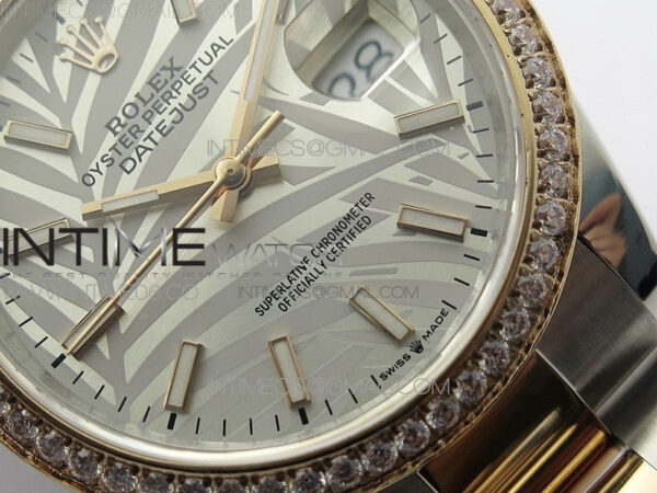 DateJust 36 SS/RG 126281 BP 1:1 Best Edition Silver/Gray Dial on Oyster Bracelet - Image 5