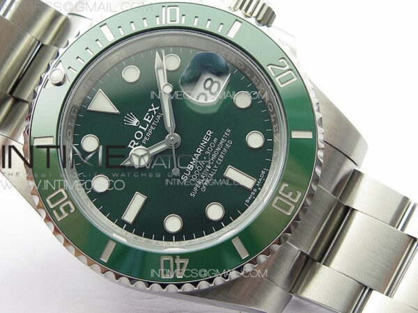 Submariner 116610LV 904L SS Case CF 1:1 Best Edition Green Dial On 904L Bracelet SA3135 - Image 7