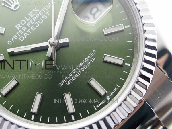 Datejust 36mm 116231 SS BP 1:1 Best Edition Green Dial Stick Markers On SS Oyster Bracelet A2824 - Image 6
