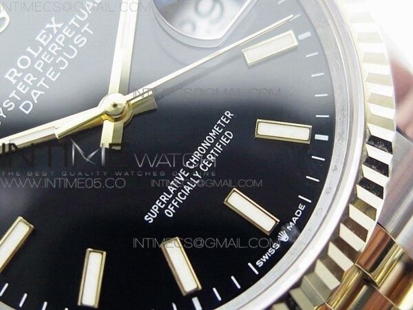 DateJust 36mm 126234 BP 1:1 Best Edition 904L Steel/YG New Version Black Dial on Jubilee Bracelet - Image 6