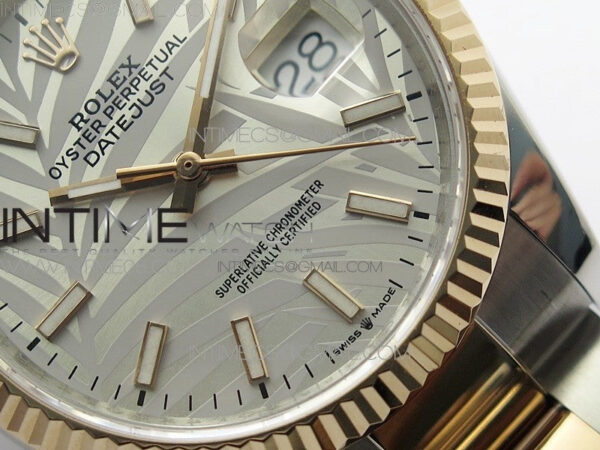 DateJust 36 SS/RG 126231 BP 1:1 Best Edition Silevr/Gray Dial on Oyster Bracelet - Image 5