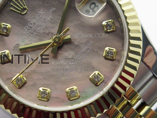 Datejust 31mm 278273 SS/YG BP Best Edition Brown MOP Diamond Markers Dial on SS/YG Jubilee Bracelet - Image 5