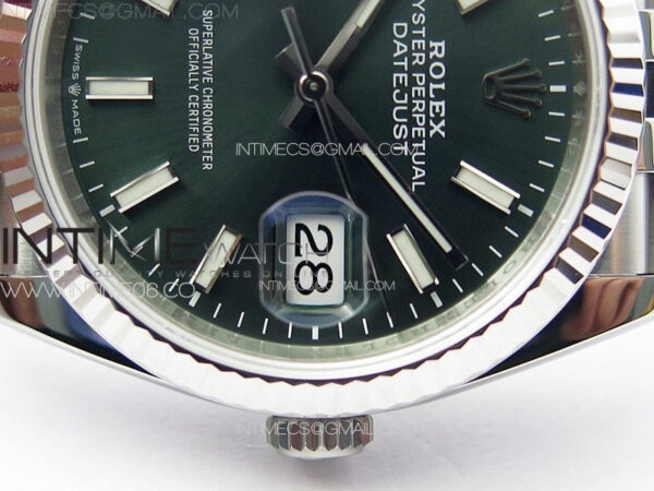DateJust 36 SS 126234 VSF 1:1 Best Edition 904L Steel Green Dial on Jubilee Bracelet VS3235 - Image 5