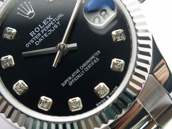 Datejust 31mm 278273 SS BP Best Edition Black Crystal Markers Dial on Oyster Bracelet - Image 5