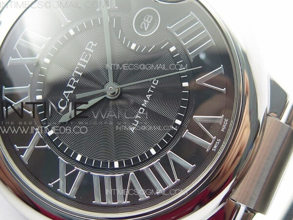 Ballon Bleu 42mm SS K3F 1:1 Best Edition Black Texture Dial on SS Bracelet A2824 - Image 5