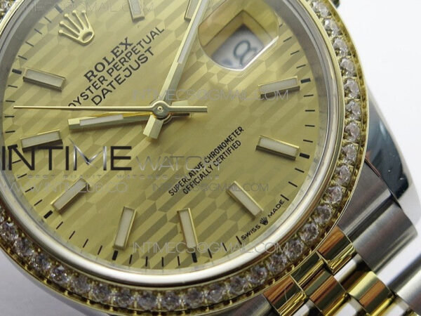 DateJust 36 SS/YG 126283 JDF 1:1 Best Edition New YG Dial on Jubilee Bracelet - Image 6