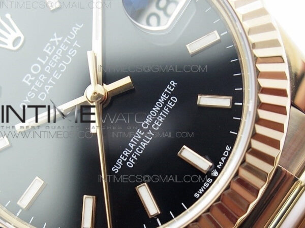 Datejust 31mm 278275 RG BP Best Edition Black Sticks Markers Dial on RG President Bracelet - Image 6