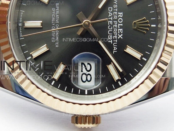 DateJust 36 SS 126231 VSF 1:1 Best Edition 904L Steel Gray Stick Dial on Jubilee Bracelet VS3235 - Image 5