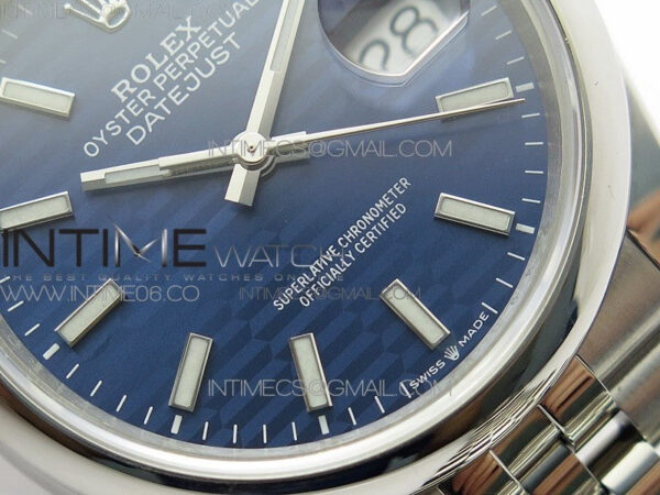 DateJust 36 SS 126200 BP 1:1 Best Edition New Blue Dial on Jubilee Bracelet - Image 5