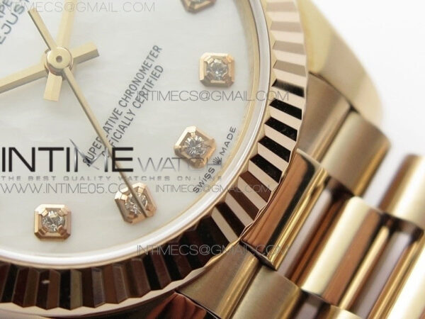 Datejust 31mm 278275 RG BP Best Edition White Crystal Markers Dial on RG President Bracelet - Image 5