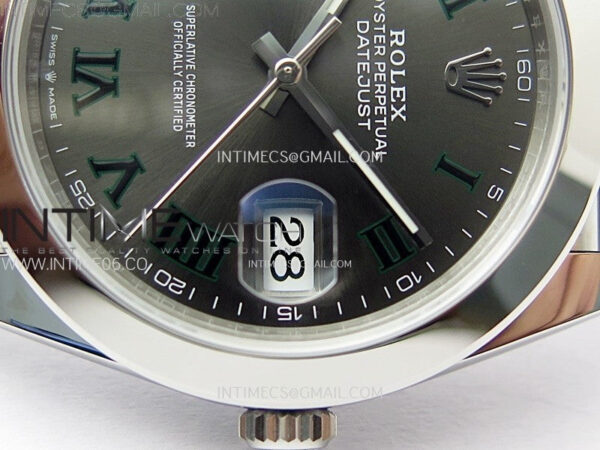 DateJust 41 126300 904L SS VSF 1:1 Best Edition Gray Dial Roman Markers on Jubilee Bracelet VS3235 - Image 5