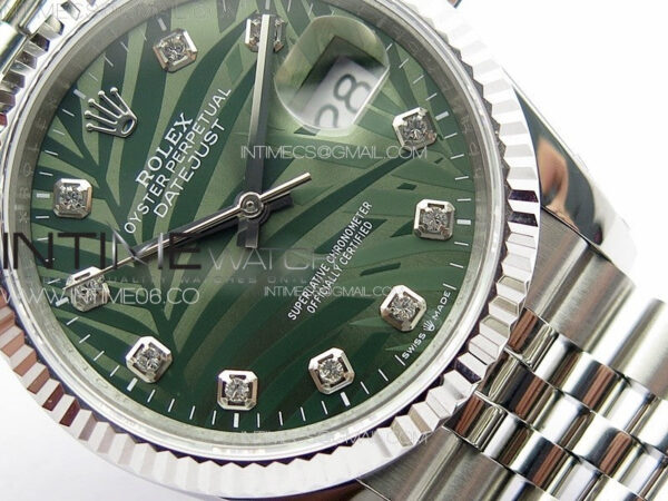 DateJust 36 SS 126233 JDF 1:1 Best Edition New Green Dial on Jubilee SS Bracelet - Image 5