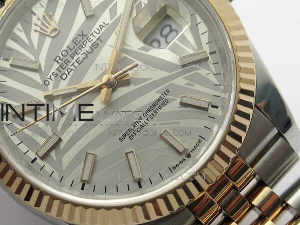 DateJust 36 SS/RG 126231 BP 1:1 Best Edition Silevr/Gray Dial on Jubilee Bracelet - Image 5