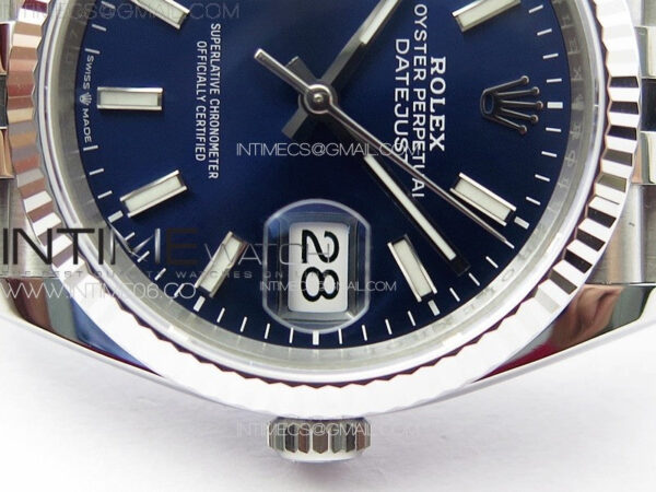 DateJust 36 SS 126234 VSF 1:1 Best Edition 904L Steel Blue Dial on Jubilee Bracelet VS3235 - Image 5