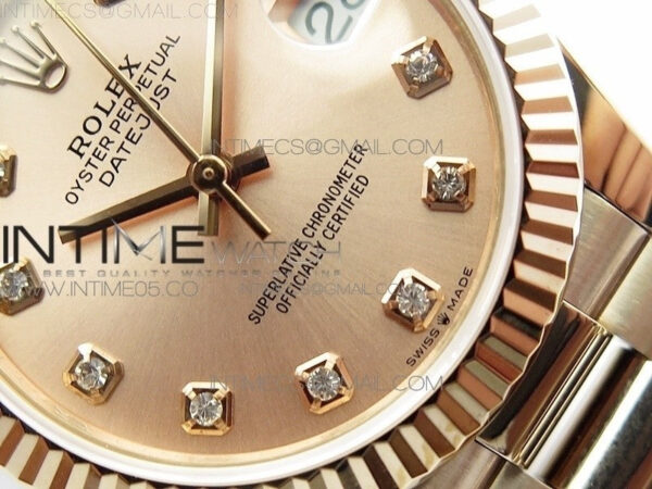 Datejust 31mm 278275 RG BP Best Edition RG Crystal Markers Dial on RG President Bracelet - Image 5