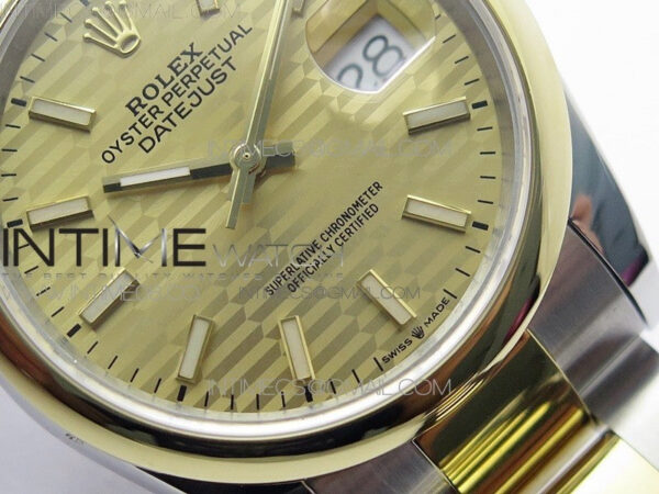 DateJust 36 SS/YG 126203 JDF 1:1 Best Edition New YG Dial on Oyster Bracelet - Image 5