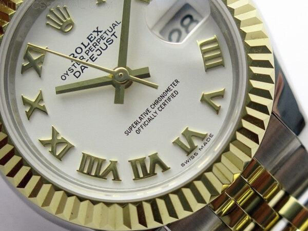Datejust 28mm 279173 SS/YG BP Best Edition White Roman Markers Dial on SS/YG Jubilee Bracelet ETA2671 - Image 5
