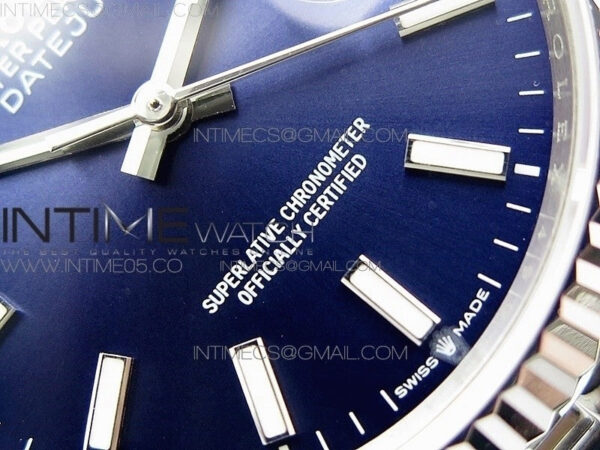DateJust 36mm 126234 BP 1:1 Best Edition 904L Steel New Version Blue Dial on Jubilee Bracelet - Image 5