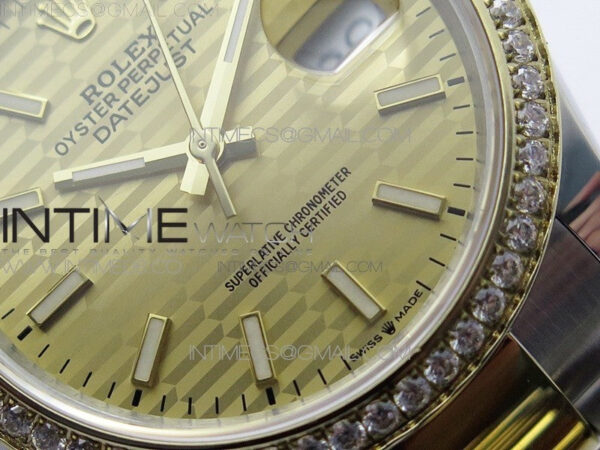 DateJust 36 SS/YG 126283 JDF 1:1 Best Edition New YG Dial on Oyster Bracelet - Image 6