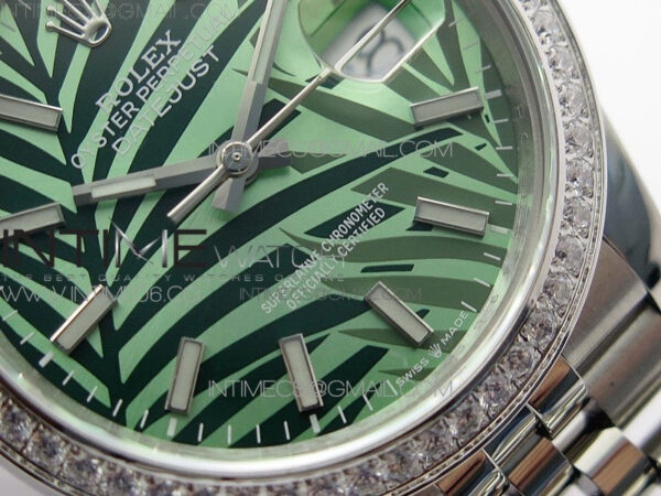 DateJust 36 SS 126284 BP 1:1 Best Edition New Green Dial on Jubilee Bracelet - Image 5