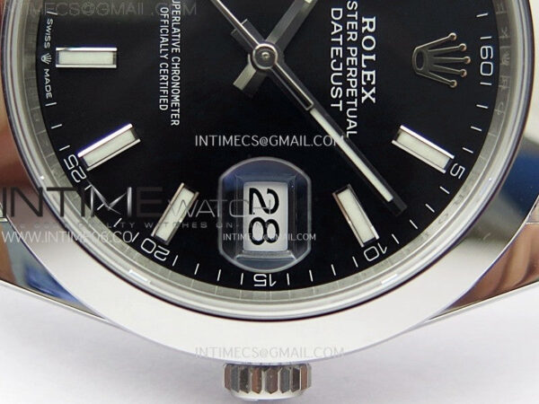 DateJust 41 126300 904L SS VSF 1:1 Best Edition Black Dial on Jubilee Bracelet VS3235 - Image 5
