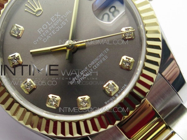 Datejust 31mm 278273 SS/YG BP Best Edition Gray Diamonds Markers Dial on SS/YG Oyster Bracelet - Image 6