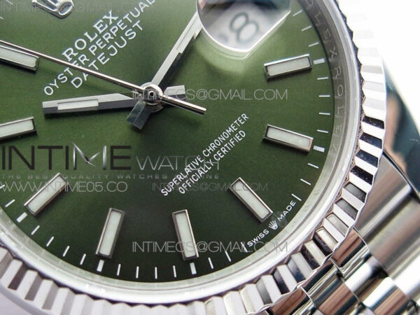 Datejust 36mm 116231 SS BP 1:1 Best Edition Green Dial Stick Markers On SS Jubilee Bracelet A2824 - Image 5