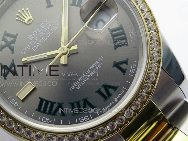 DateJust 36 SS/YG 126283 JDF 1:1 Best Edition Gray Dial on Oyster Bracelet - Image 5