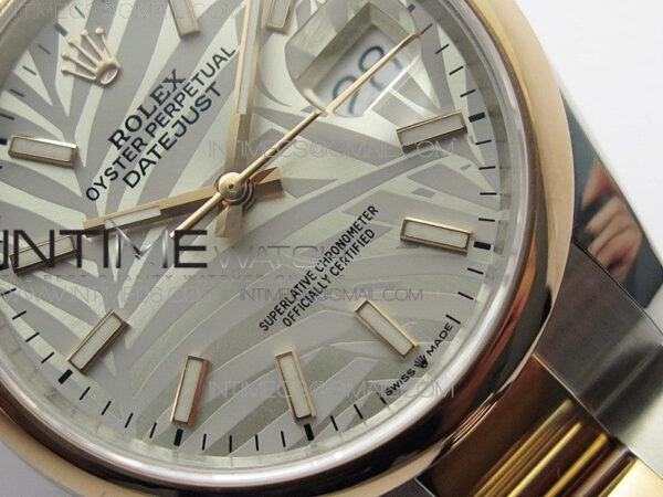 DateJust 36 SS/RG 126201 BP 1:1 Best Edition Silver/Gray Dial on Oyster Bracelet - Image 5