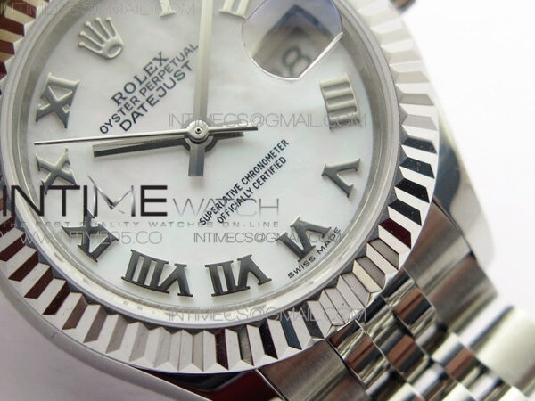 Datejust 28mm 279174 SS BP Best Edition White Roman Markers Dial on SS Jubilee Bracelet ETA2671 - Image 5