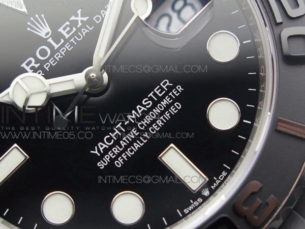 Yacht-Master 42mm 226659 VSF 1:1 Best Edition 3D Black Ceramic Bezel on Black Rubber Strap VS3235 - Image 7