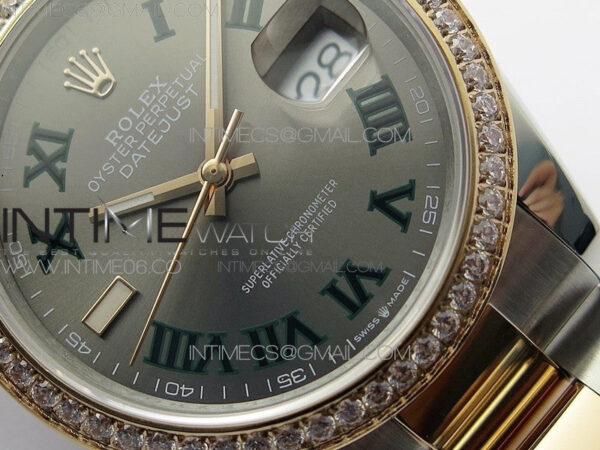 DateJust 36 SS/RG 126281 BP 1:1 Best Edition Gray Dial on Oyster Bracelet - Image 4