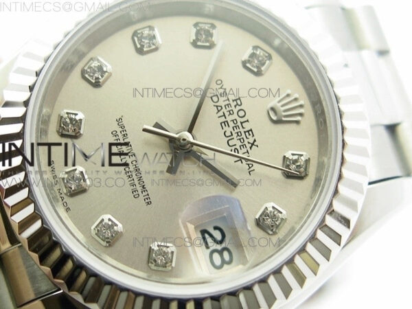 DateJust 28mm SS BP Best Edition Silver Dial on SS Bracelet ETA2671 - Image 6