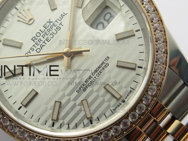 DateJust 36 SS/RG 126281 BP 1:1 Best Edition Silver Dial on Jubilee Bracelet - Image 5