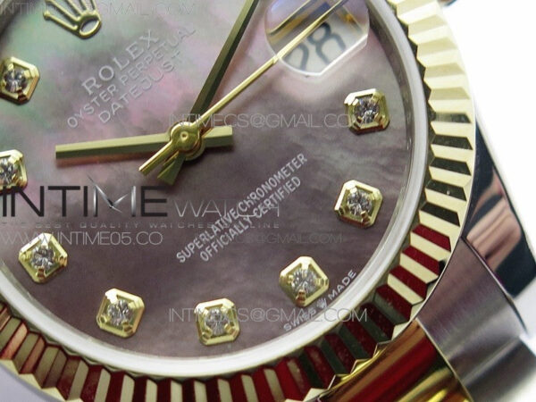 Datejust 31mm 278273 SS/YG BP Best Edition Black MOP Diamonds Markers Dial on SS/YG Oyster Bracelet - Image 5