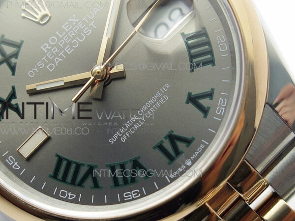 DateJust 36 SS/RG 126201 BP 1:1 Best Edition Gray Dial on Jubilee Bracelet - Image 5