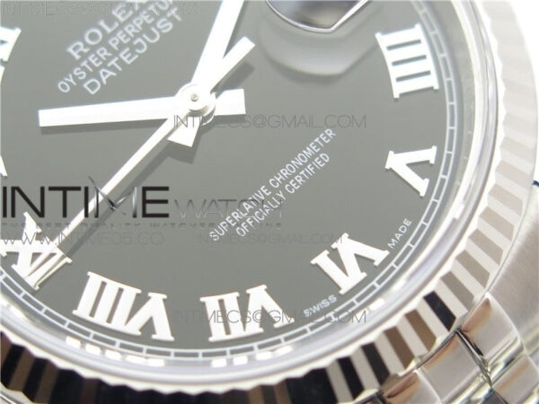 DateJust 36 SS 116234 ARF 1:1 Best Edition 904L Steel Black Dial Roman Markers on Jubilee Bracelet SH3135 V3 - Image 5