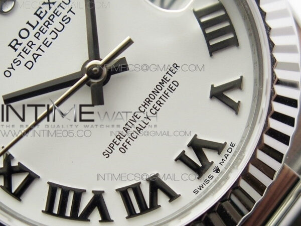Datejust 31mm 278275 SS BP Best Edition White Roman Markers Dial on SS President Bracelet - Image 4