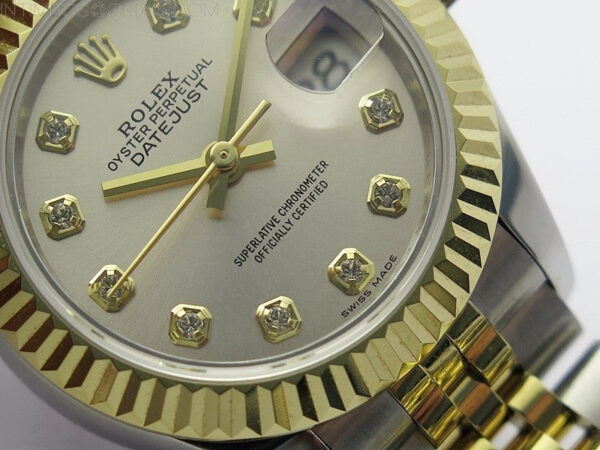 Datejust 28mm 279173 SS/YG BP Best Edition Silver Crystals Markers Dial on SS/YG Jubilee Bracelet ETA2671 - Image 5