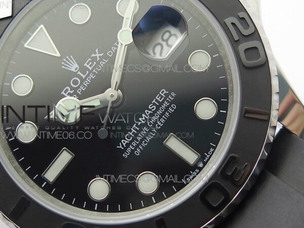 Yacht-Master 42mm 226659 3EF 1:1 Best Edition 3D Black Ceramic Bezel on Black Rubber Strap VS3235 - Image 5
