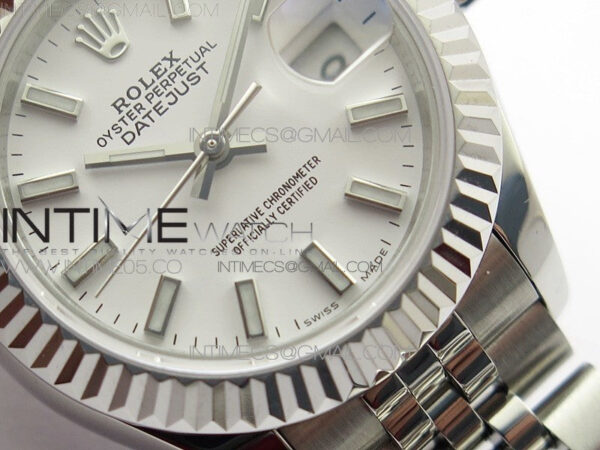 Datejust 28mm 279174 SS BP Best Edition White Sticks Markers Dial on SS Jubilee Bracelet ETA2671 - Image 7