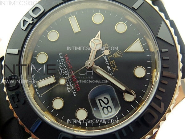 Yacht-Master 126655 Weight RG/Tungsten Gold ARF 1:1 Best Edition Black Ceramic Bezel on Oysterflex Rubber Strap VS3235 - Image 5