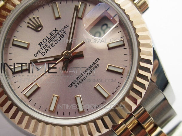 Datejust 28mm 279173 SS/RG BP Best Edition Silver Sticks Markers Dial on SS/RG Jubilee Bracelet ETA2671 - Image 5