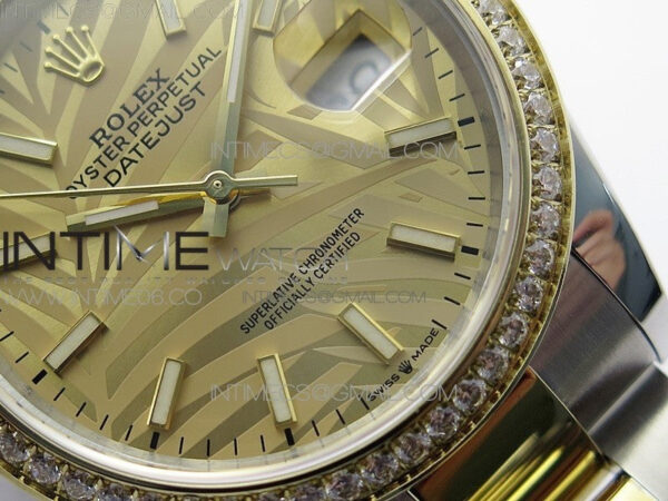 DateJust 36 SS/YG 126283 JDF 1:1 Best Edition New YG Dial Style 2 on Oyster Bracelet - Image 5