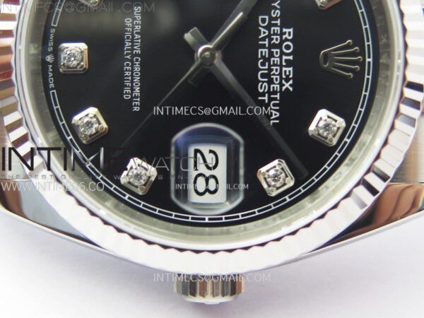 DateJust 36 SS 126234 VSF 1:1 Best Edition 904L Steel Black Dial Diamonds Markers on Jubilee Bracelet VS3235 - Image 5