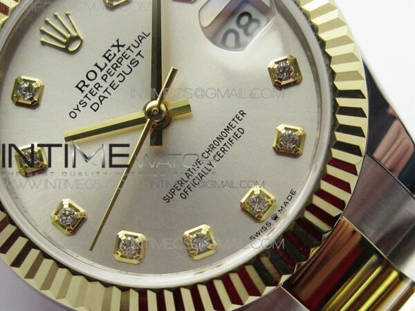 Datejust 31mm 278273 SS/YG BP Best Edition Silver Diamonds Markers Dial on SS/YG Oyster Bracelet - Image 4